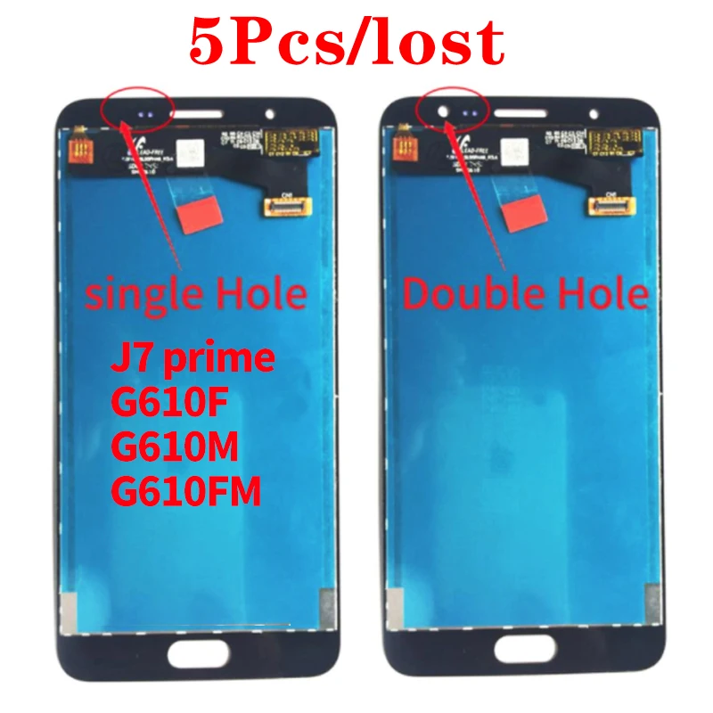 5 шт./лот для SAMSUNG GALAXY J7 Prime ЖК G610 G610F G610M дисплей с сенсорным экраном дигитайзер