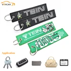 Автомобильный брелок для автомобиля, Классическая Пряжка, карабин, стильный логотип, окрашенная тканевая Пряжка, универсальный Стайлинг автомобиля