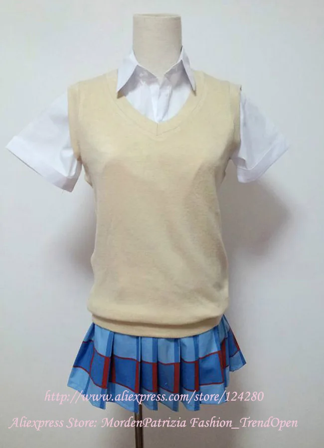 Аниме Lovelive! Костюм минами Кодори свитеры жилет живая девушка школьная форма