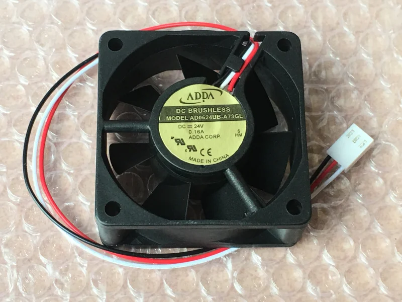 ADDA AD0624UB A73GL 24V 0.16A 60x60x25 мм 3 Провода Сервер вентилятор охлаждения|Кулеры и системы