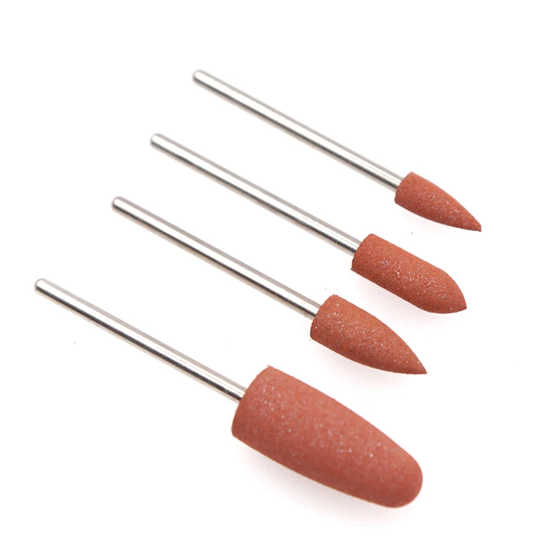 4PCS Diamond Cutters for Manicure Set Silicon Ceramic Stone Nail Drill Bits Rotary Cuticle Burr Milling Pedicure | Красота и здоровье