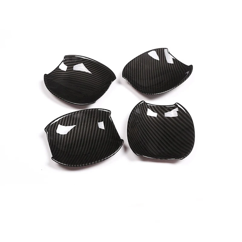 Стильная хромированная Серебристая накладка на дверную ручку автомобиля из