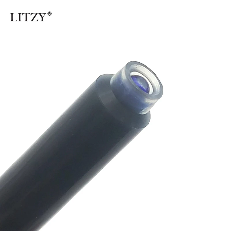 

100Pcs Blue Black Refill Ink Fountain Replaceable Pen Ink Bag Universal Type 2.6/3.4mm Caliber Ink Bag Student Office Supplies