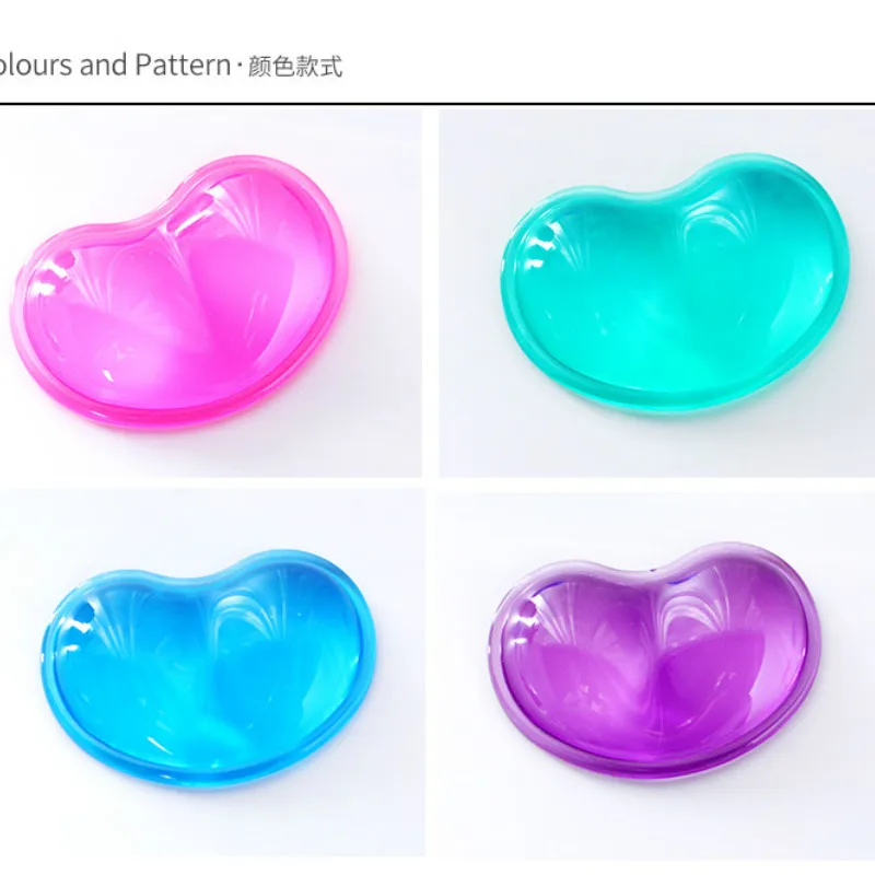 Модные Силиконовые в форме сердца наручные коврик для компьютерной мыши ручной
