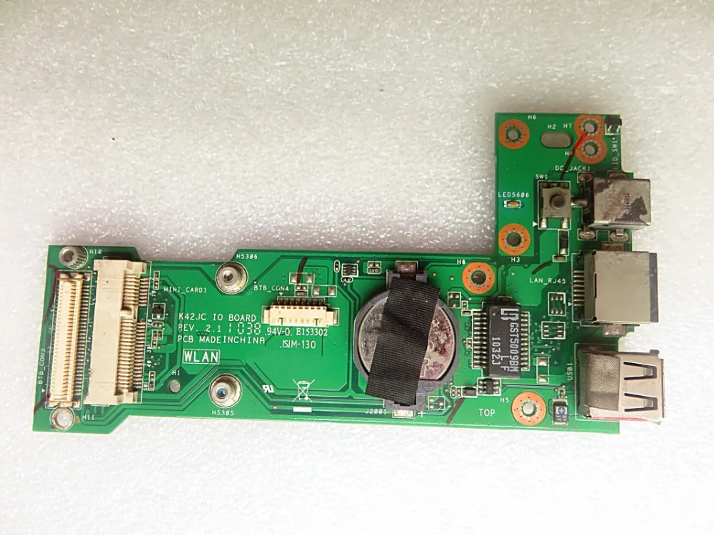 

original for ASUS K42JC IO BOARD usb power board Ethernet dc jack