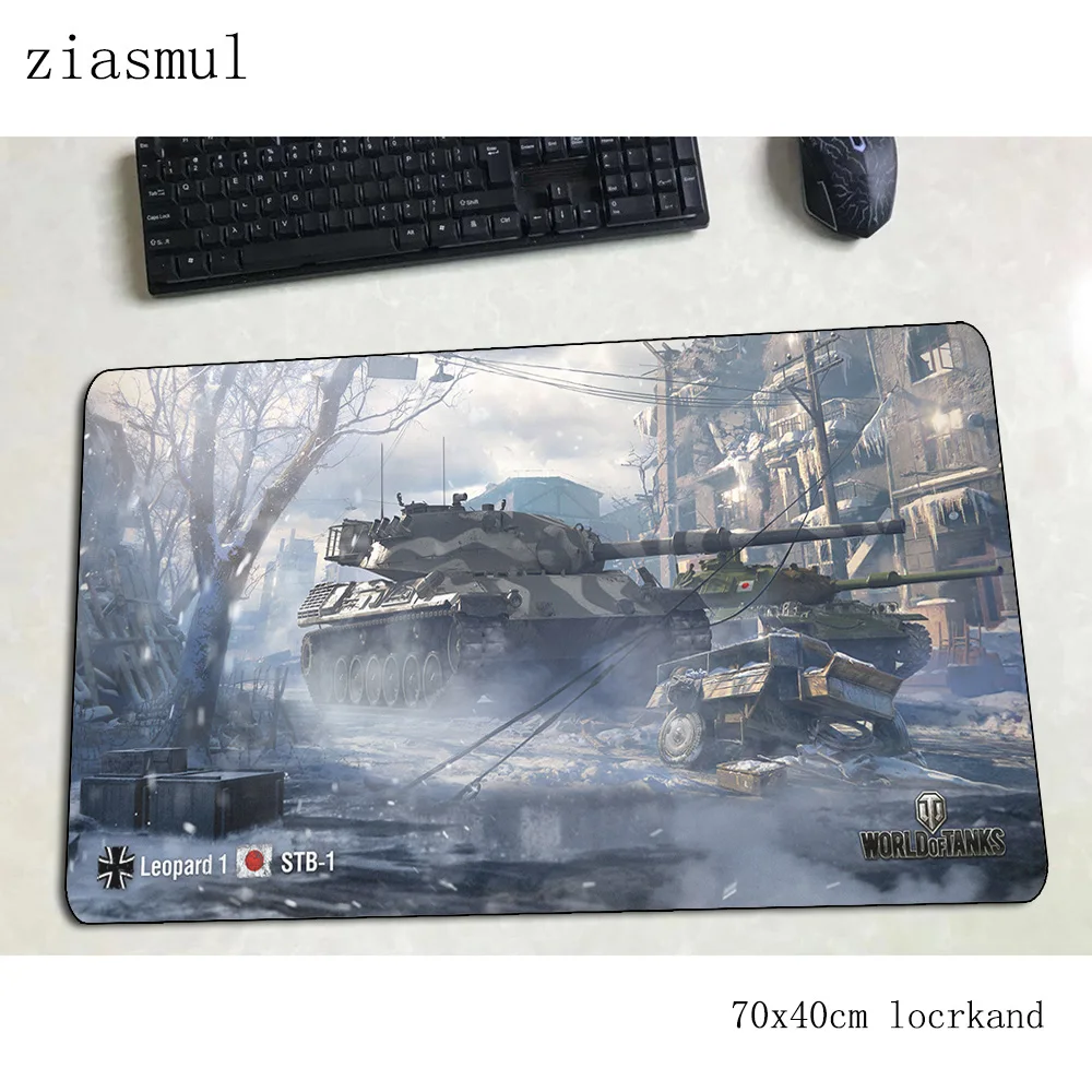 Игровой коврик для мыши world of танки 700x400x3 мм игровой большой Настольный ноутбука 3d