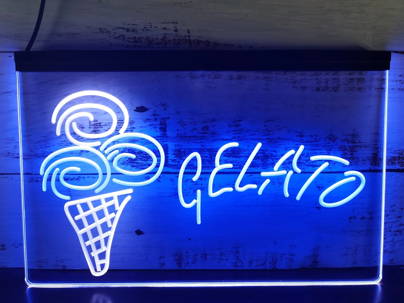 

SS130 Gelato Ice Cream Kid Room Dor Dual Color LED Neon Sign