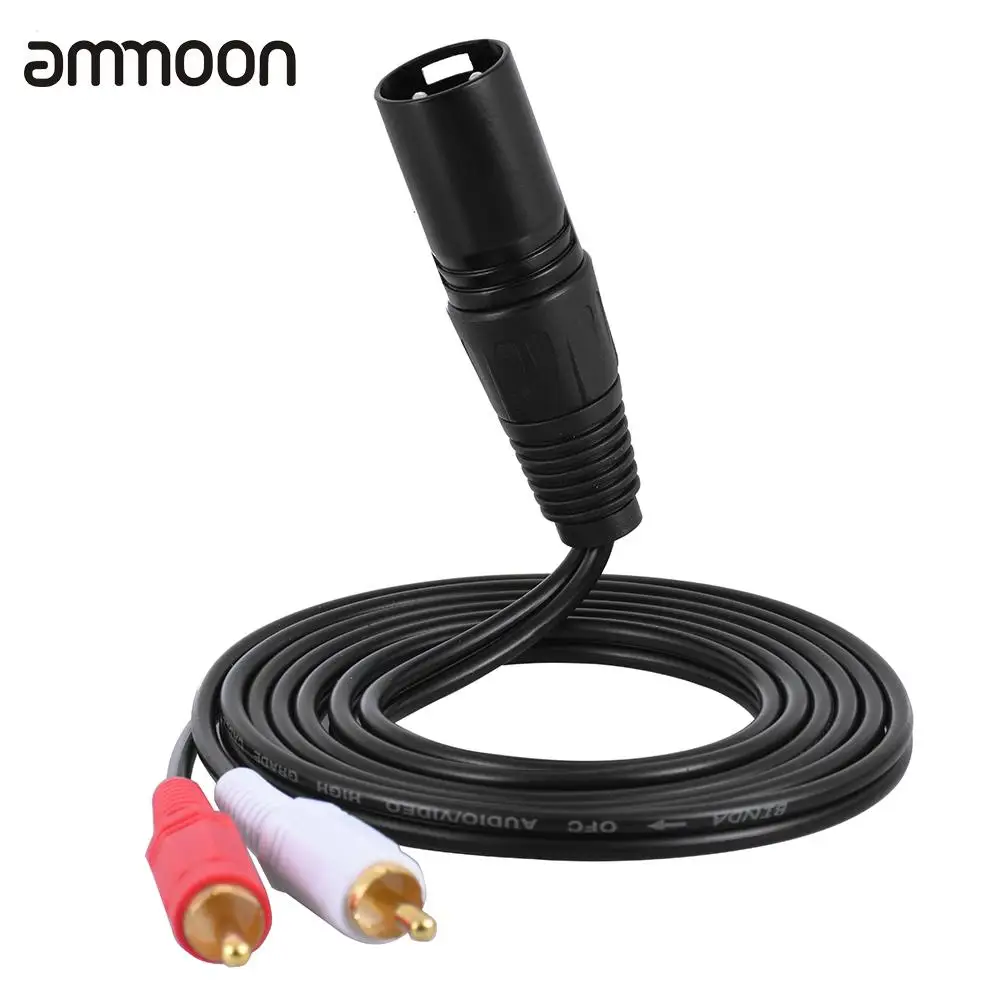 Высококачественный стерео аудио разветвитель ammoon 1 5 м/5 футов соединительный Y