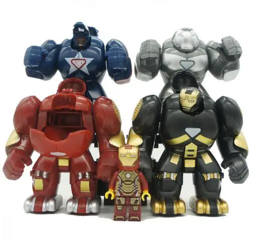 4 шт./лот Mr298 DC Marvel es с халкбастером модель строительные блоки обучающая игрушка