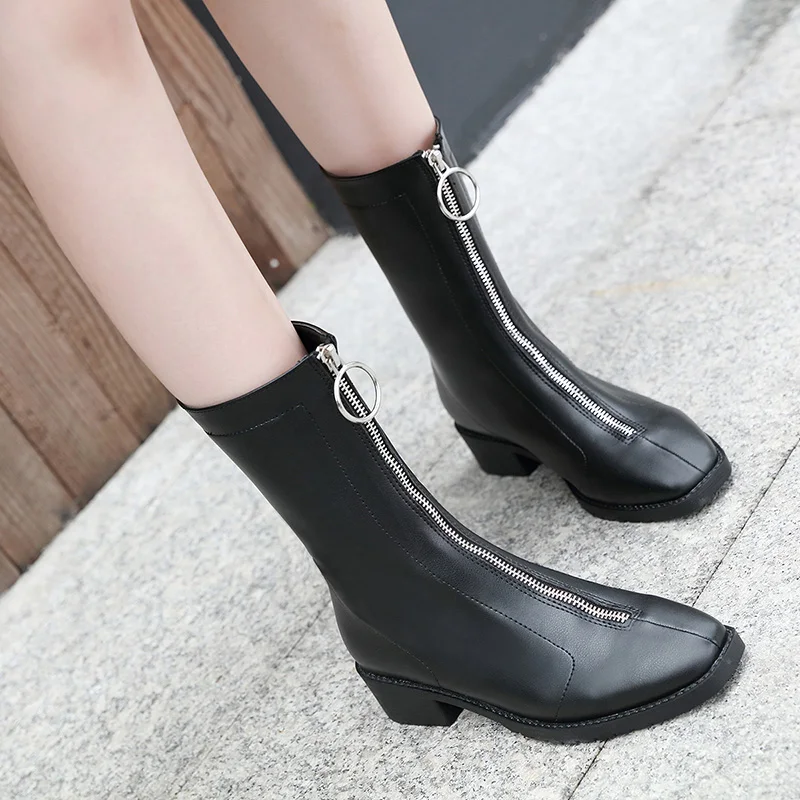Новинка 2020 года повседневные женские ботильоны на плоской подошве в готическом