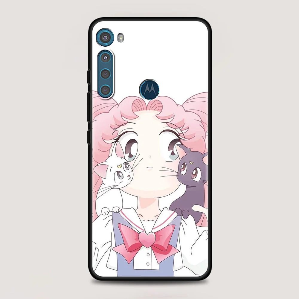 anime girl magic girl for motorola one fusion case for moto g10 g9 g8 plus play power one g20 g30 g40 g50 g60 edge20 phone shell free global shipping