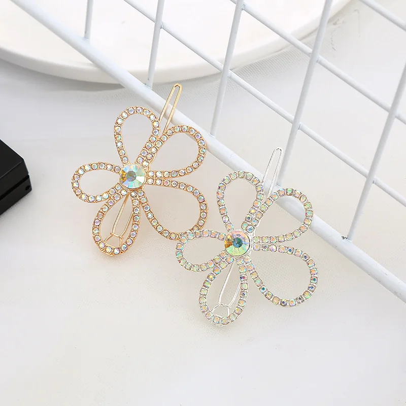 

Vintage exquisite rhinestone hairpin little fairy hairpin bangs clip celebrity temperament side clip hair accessories headdress