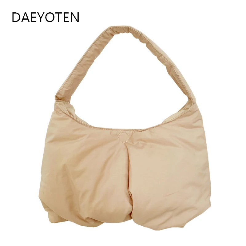 

Стеганая сумка-шоппер DAEYOTEN для подмышек, зимняя женская сумка-тоут, женская мягкая хлопковая сумка на плечо в стиле ретро, ZM1252