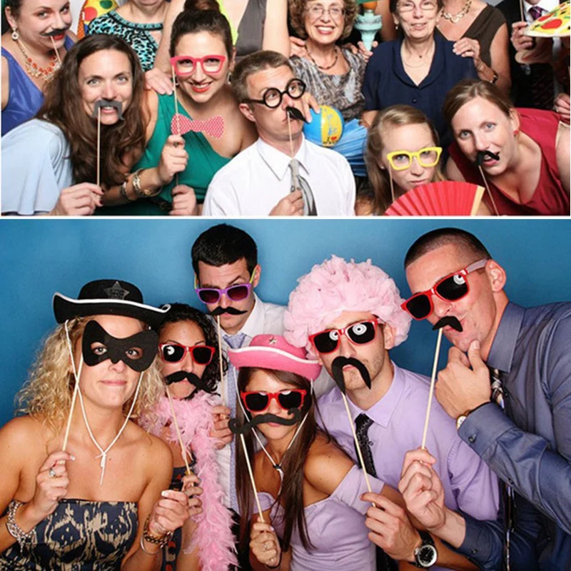 58 шт. реквизит для выпускного фотографирования красная помада усы Свадебная