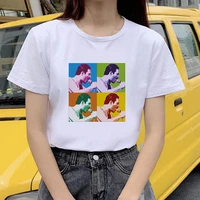 women summer harajuku kawaii strong queen brand men print t shirt 90s aesthetic shirt womens basic casual tshirts tops