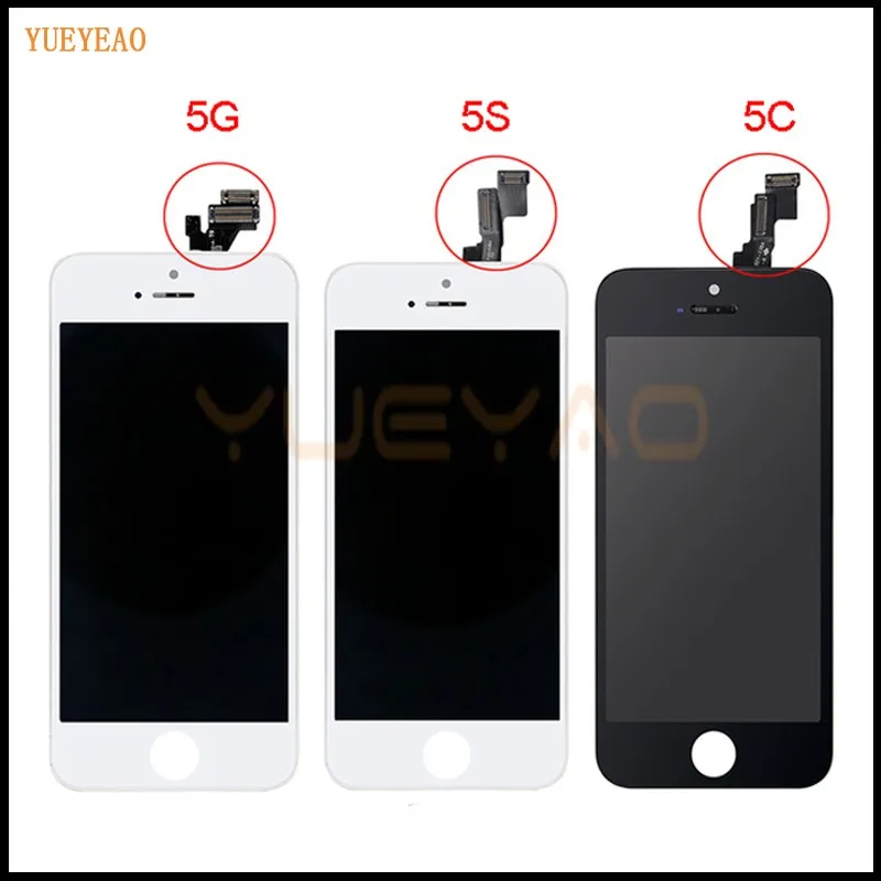 Экран AAA для Apple iPhone 5 ЖК-дисплей сенсорный экран в сборе с дигитайзером стекло без