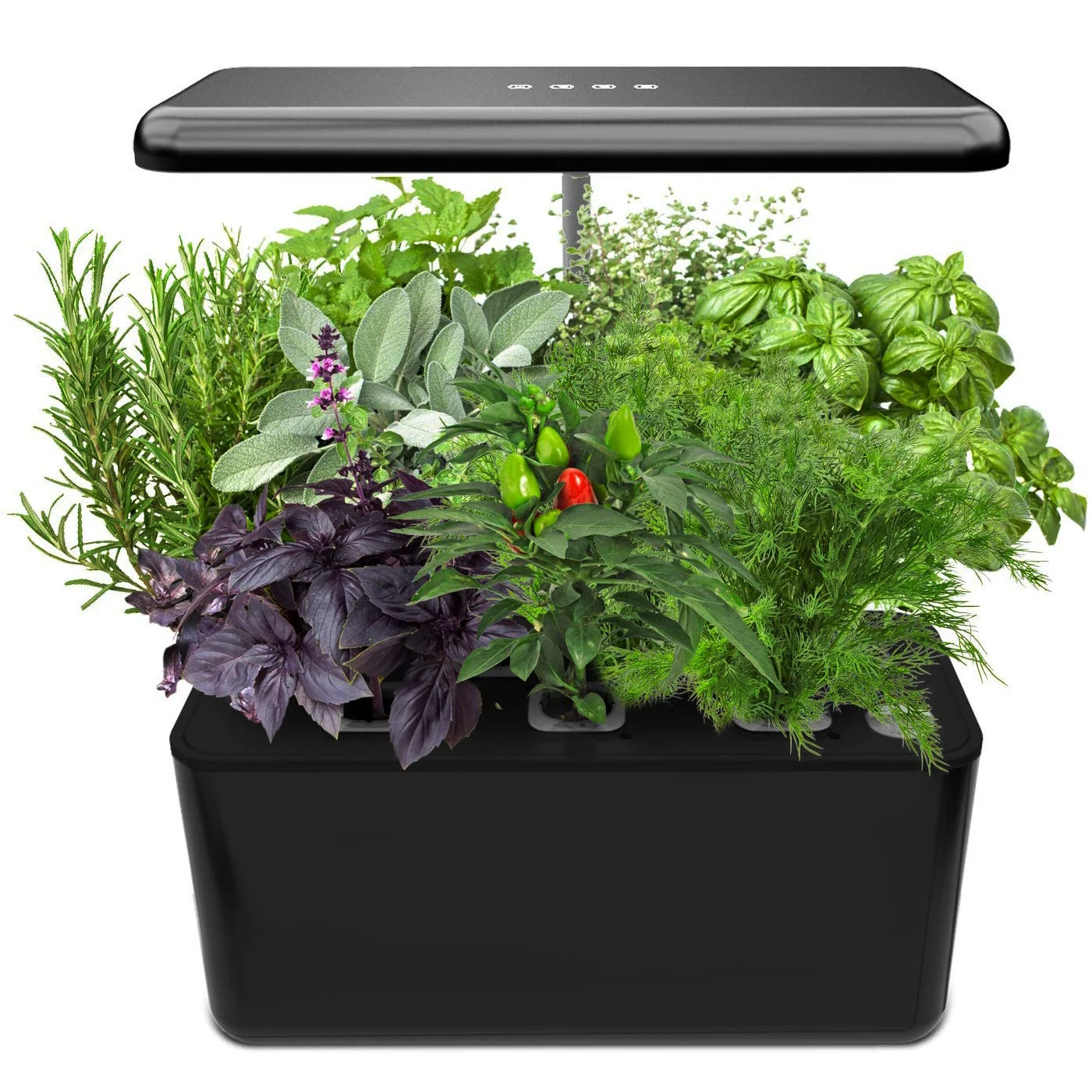

Система гидропоники для выращивания растений, домашний садовый стартовый набор для трав светодиодный Ной подсветкой, умный садовый планта...