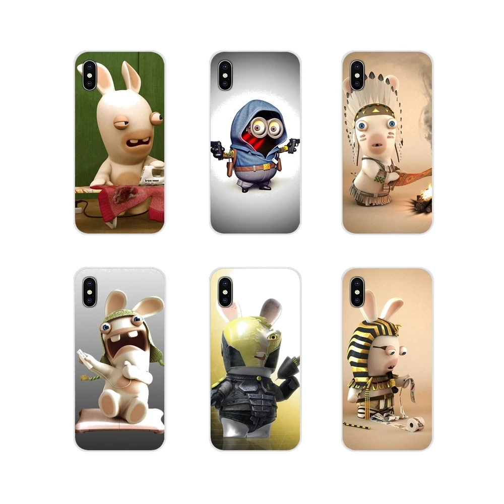 Симпатичные Rayman Raving Rabbids аксессуары Чехлы для Xiao mi 4 5 5s 6 A1 A2 5X6X8 9 Lite SE Pro Max Mix 2 3 2S |