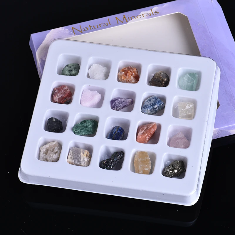 20-в-1 комплект Природный Рок-кристалл минеральной украшения дома коллекция