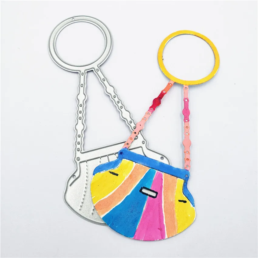 5.1*11cm Shell handbags paper die Cutting dies metal crafts die-cutting /DIY embossing Easter Halloween Scrapbooking | Дом и сад