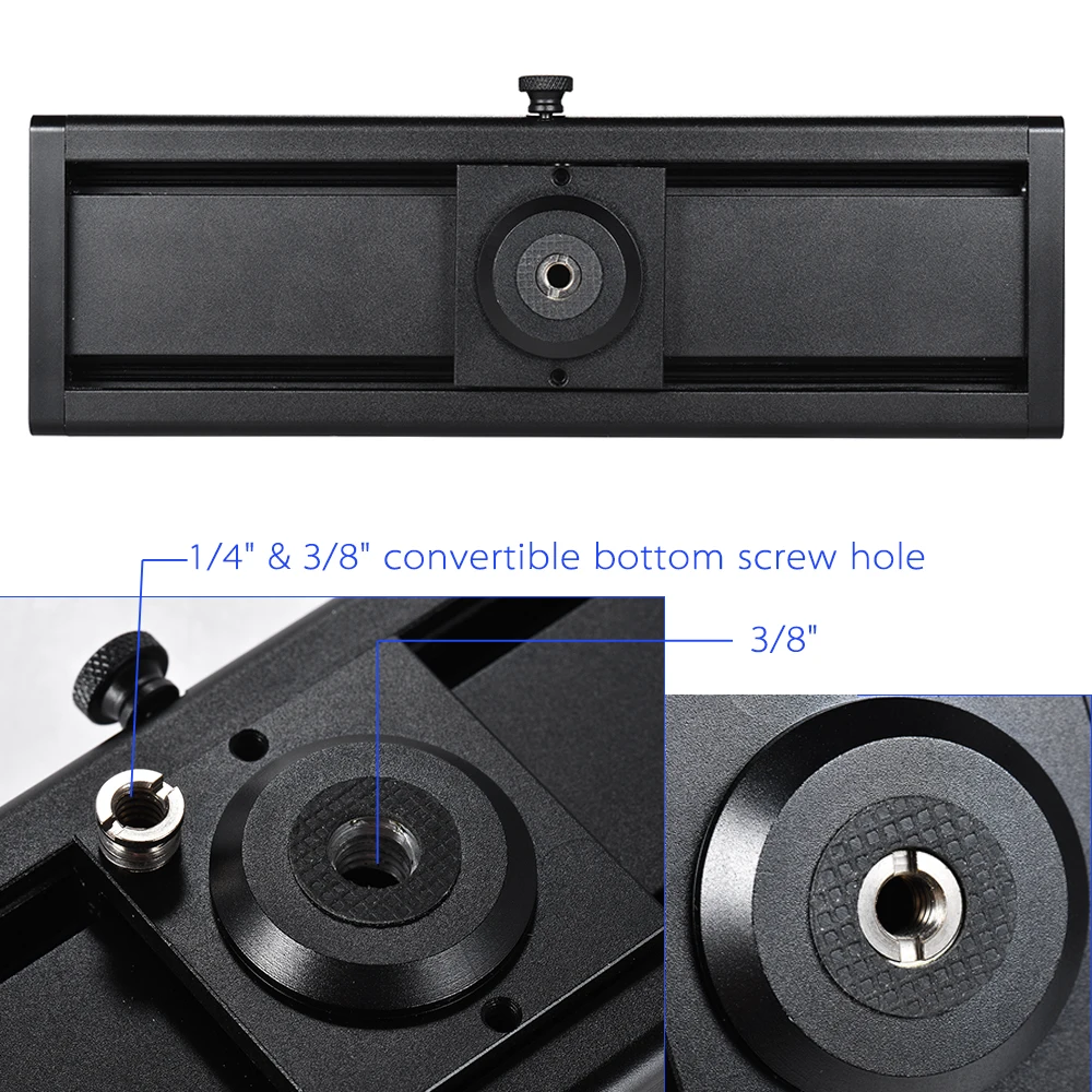Мини 2 двухсторонней демпфирующей Камера ползунок направляющий рельс для