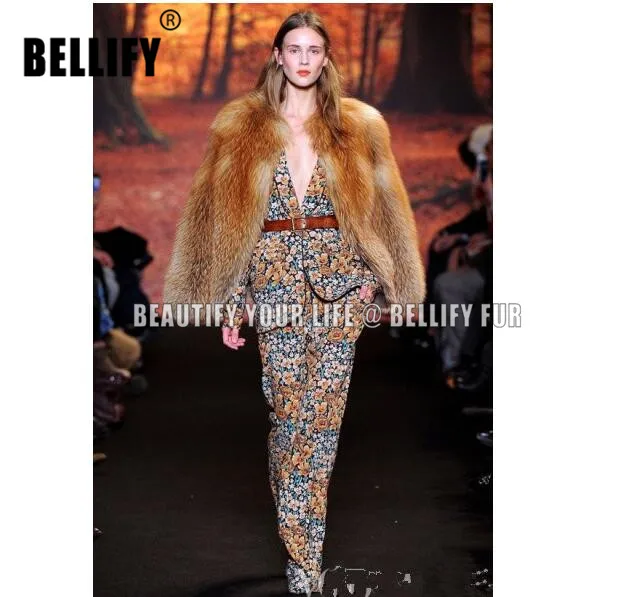 

Russian Style Luxury Ladies genuine red Fox Fur jackest coats , Winter warm plush real Red fox fur coats wholesale