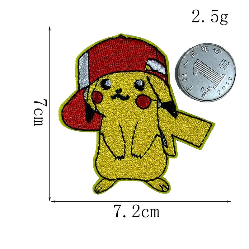 5 шт. нашивки с героями мультфильмов карманные изображением Пикачу кинозвезды