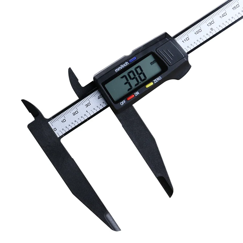 

Electronic digital vernier caliper 0-200-300mm plastic caliper inner diameter outer diameter measurement portable read caliper