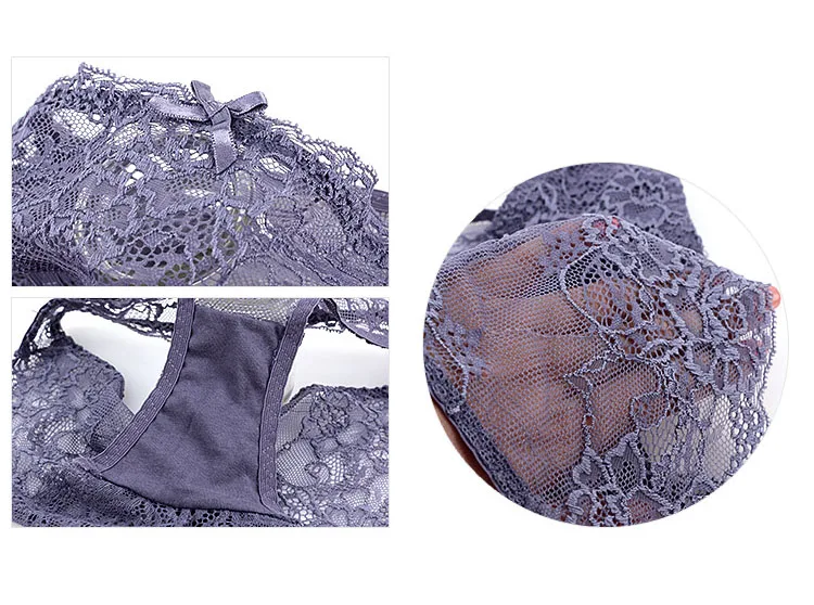 CINOON New Top Sexy underwear Set Push-up Bra And Panty Sets Embroidery Lace Brassiere Adjustable Straps Gathered Lingerie