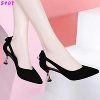 2021 spring and summer womens high heels sexy womens sandals stiletto womens shoes work shoes party ladies single shoes black