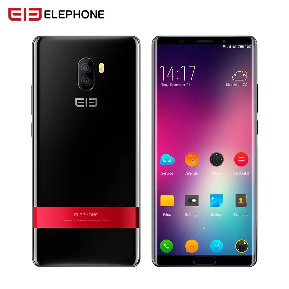 Elephone P11 3D смартфон 4 Гб 64 ГБ Android 8,0 MTK6797T Deca Core 6,0 дюймов incell экран FHD 16 Мп+ 8 Мп 3200 мАч 4G мобильный телефон - Цвет: Black