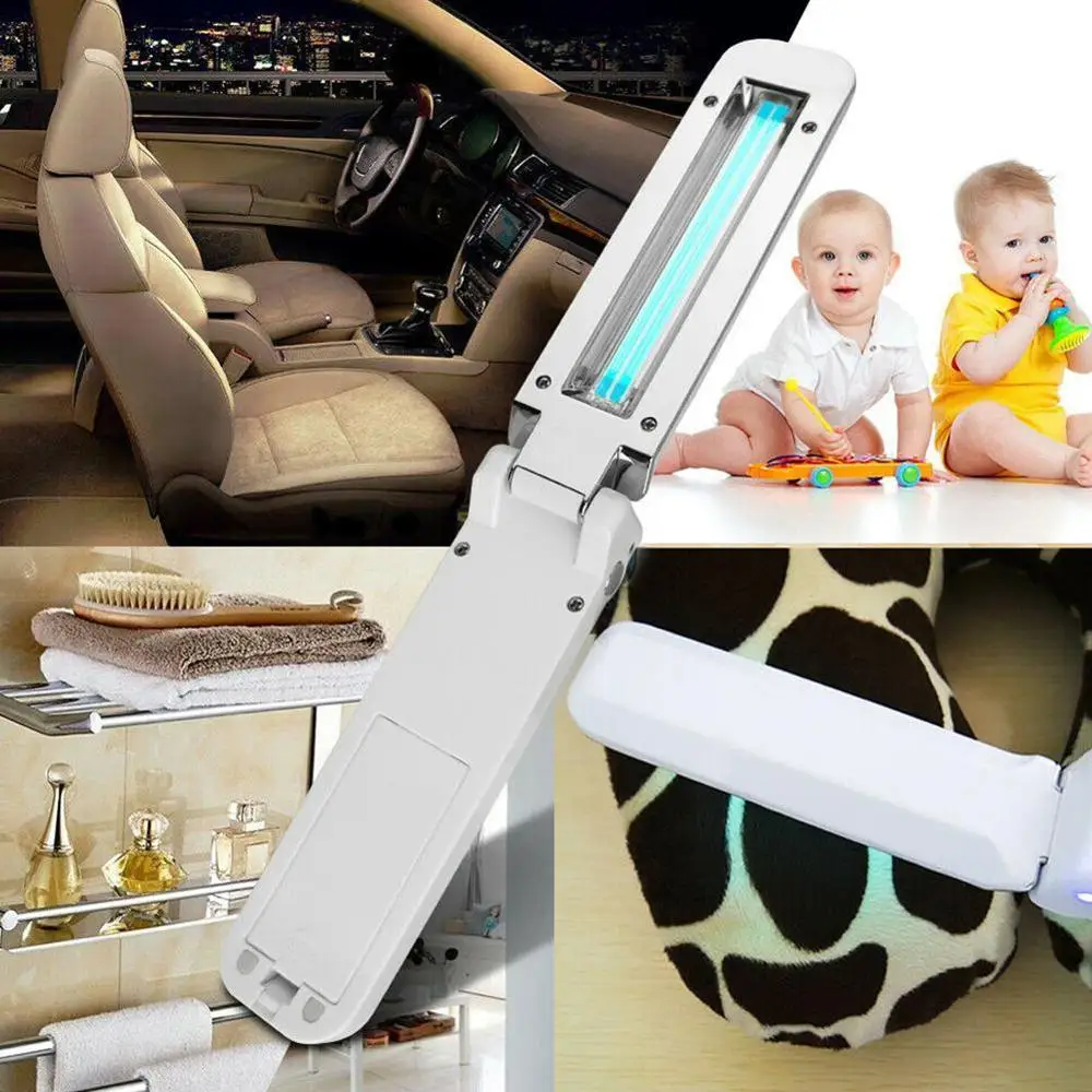 

HoneyFly Portable Ultraviolet Disinfection Lamp Sterilization Light UVC Handheld Folding USB Disinfection Germicidal Flashlight