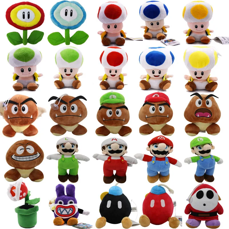 7 25 см супер Бро бу Луиджи тоадет гриб гомба стелс кролик копа Забавный парень