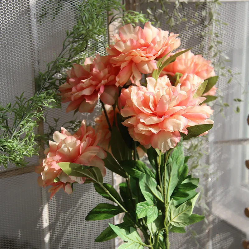 

Artificial Flower 90CM 3Heads Peony For Home Wedding Party Decoration DIY Flower Wall Accessories Photography Props Silk Flowers