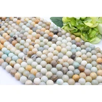 6 12mm natural smooth amazonite round stone beads for diy bracelet necklace jewelry making strand 15