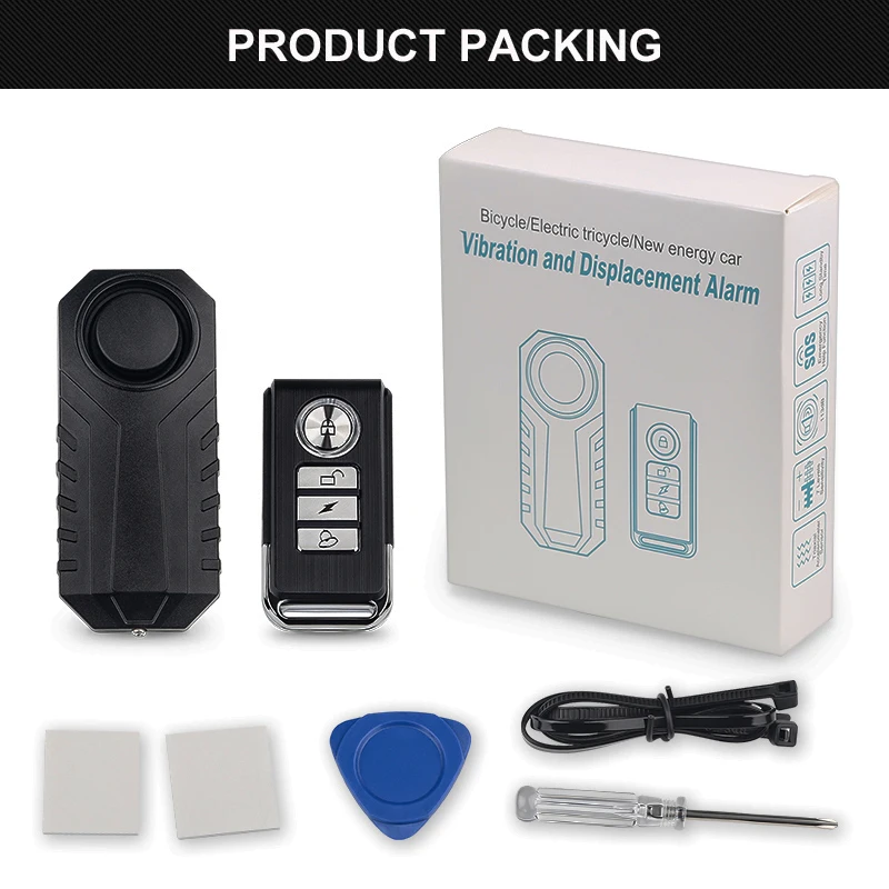 Водонепроницаемая сигнализация для велосипеда беспроводной пульт