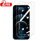 2 шт. закаленное стекло для iPhone 11 12 13 Mini Pro Max защита для экрана стекло для iPhone 6 7 8 Plus X XR XS Max закаленное стекло