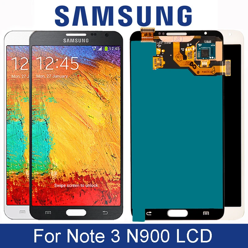 Оригинальный 5 7 ''сменный ЖК дисплей для Samsung Galaxy Note 3 N9005 Note3 LCD с сенсорным