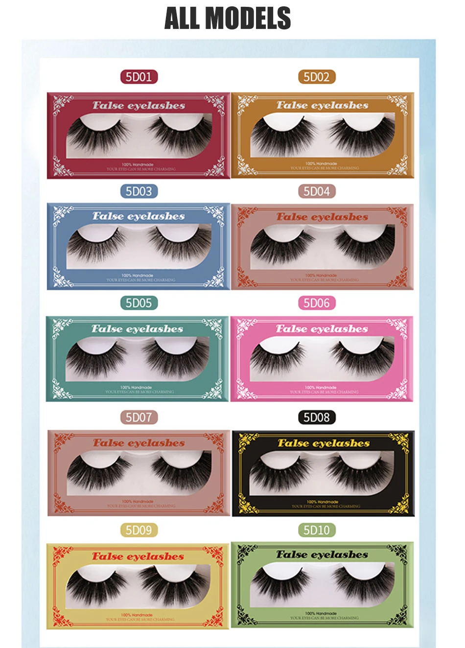 Новые светильник кие и мягкие нано-ресницы 3 пары накладных ресниц 5D из норки