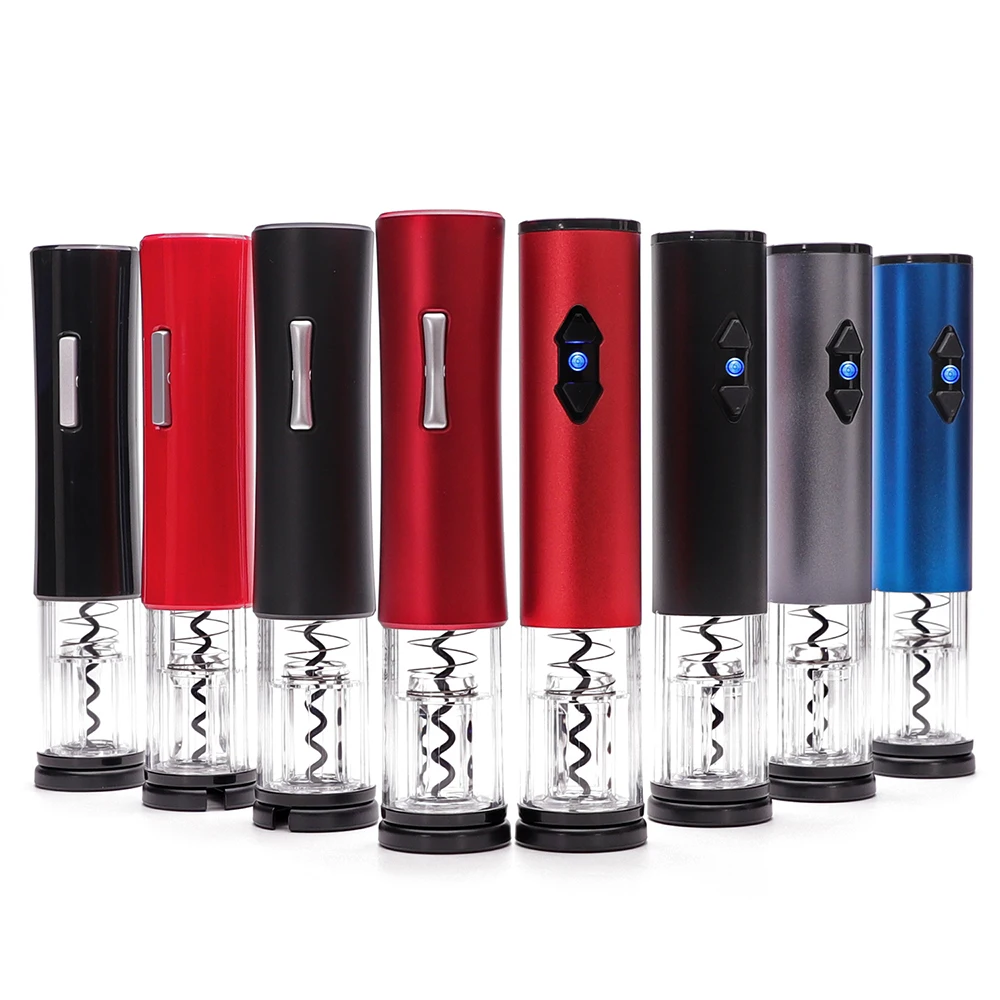

Electric Wine Opener, Automatic Electric Wine Bottle Corkscrew Opener with Foil Cutter for Wine Lover 4-in-1 Gift Set