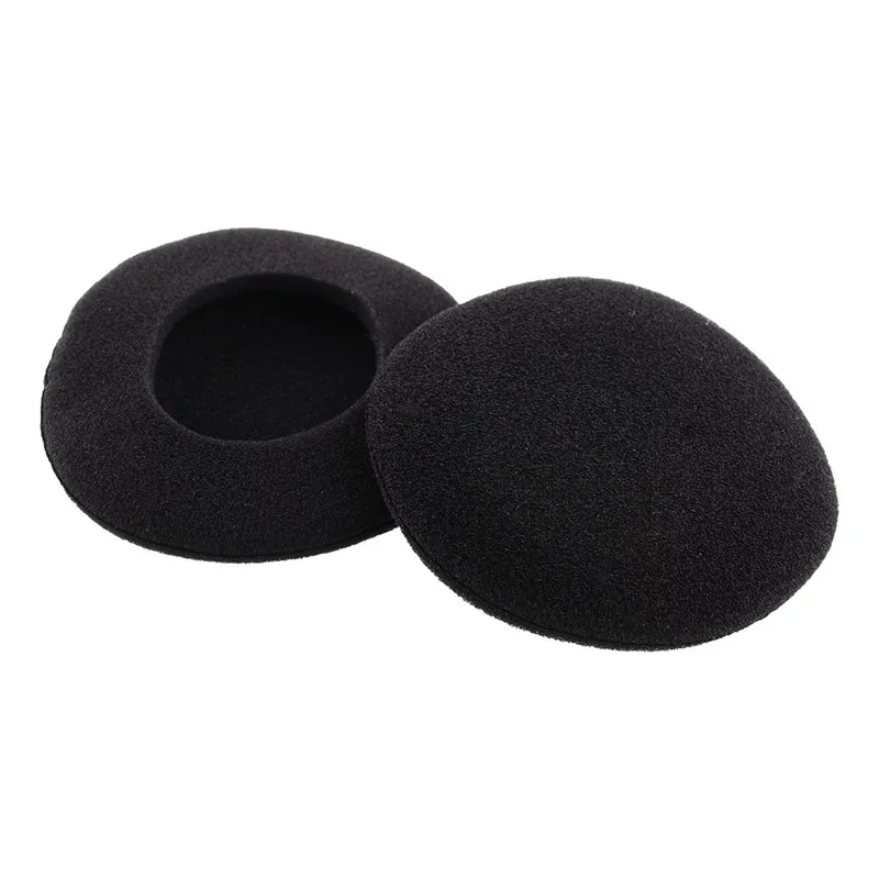 Black 40mm Пара наушников Губка чехол 35 мм 40 мм 45 мм 50 мм 55 мм 60 мм 65 мм Замена для наушников поролоновая Накладка для уха Губка крышка - Цвет: Black 40mm