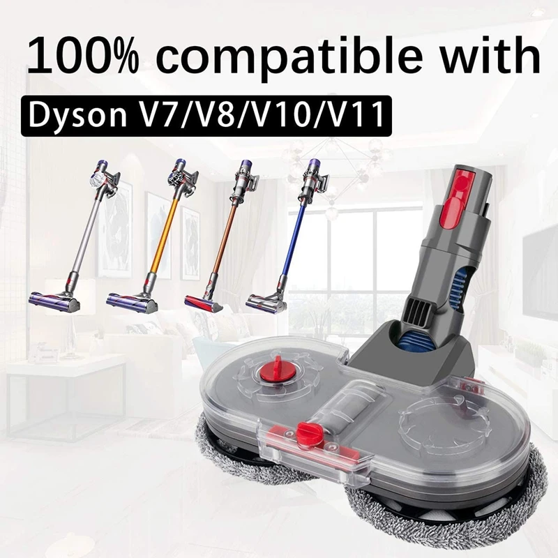 

Mop for Dyson Electric Mopping Vacuum Brush Cleaner Cleaning Cloth for Dyson V7 V8 V10 V11 Parts with Water Tank Set