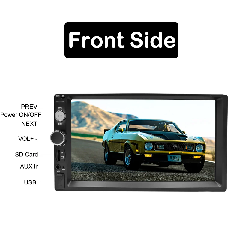 Автомобильный мультимедийный плеер стерео система под управлением Android с 7