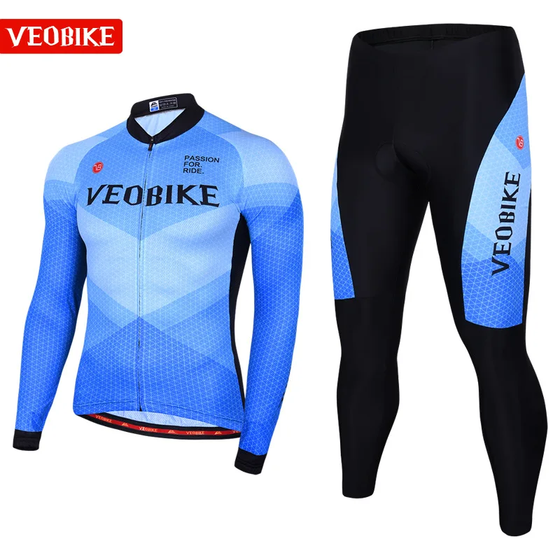

Autumn Long Sleeve Cycling Clothing Men Pro Team Sport Skinsuit Racing Mtb Road Bike Clothes Breathable Bicycle Jersey Set