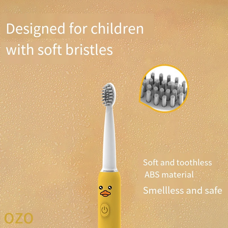 Умная звуковая электрическая зубная щетка для детей частота 20000 раз/мин вибрация