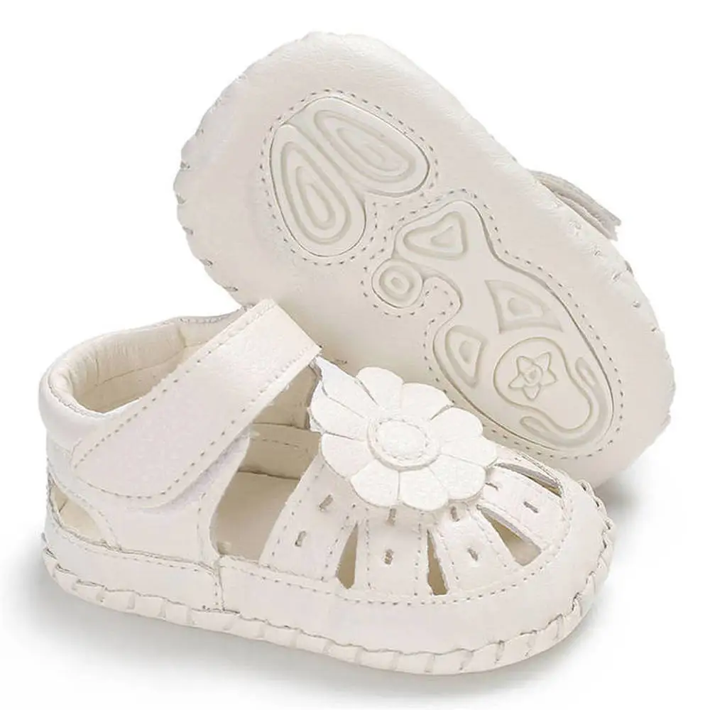 Босоножки для маленьких девочек летние милые От 0 до 2 лет принцессы с цветочным