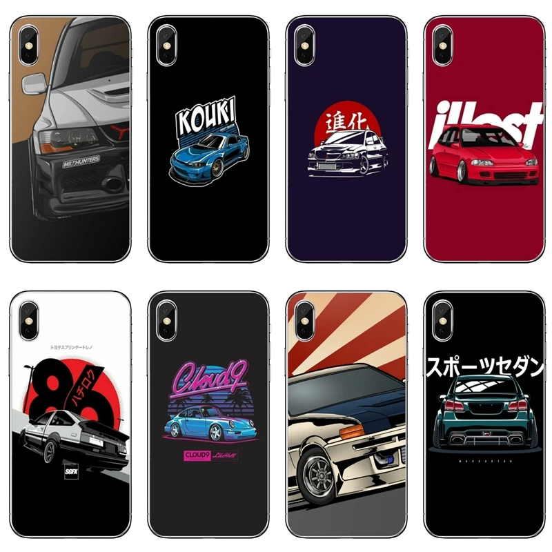 Чехол для iPhone 11 pro XR X XS Max 8 7 6s plus SE 5s 5c iPod Touch 5 6 чехол автомобиля eat sleep JDM|Бамперы| |