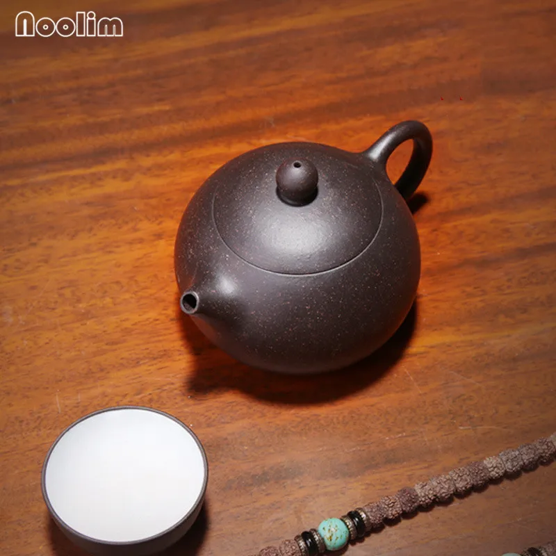 Чайник ручной работы из исинской глины Фиолетовый Глиняный с ручкой китайский