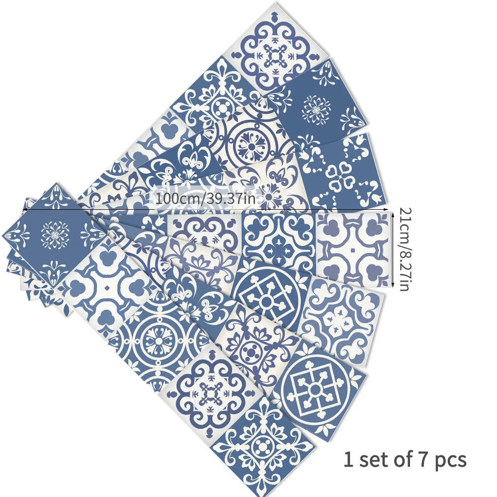7 шт./компл. многофункциональные напольные наклейки традиционные плитки