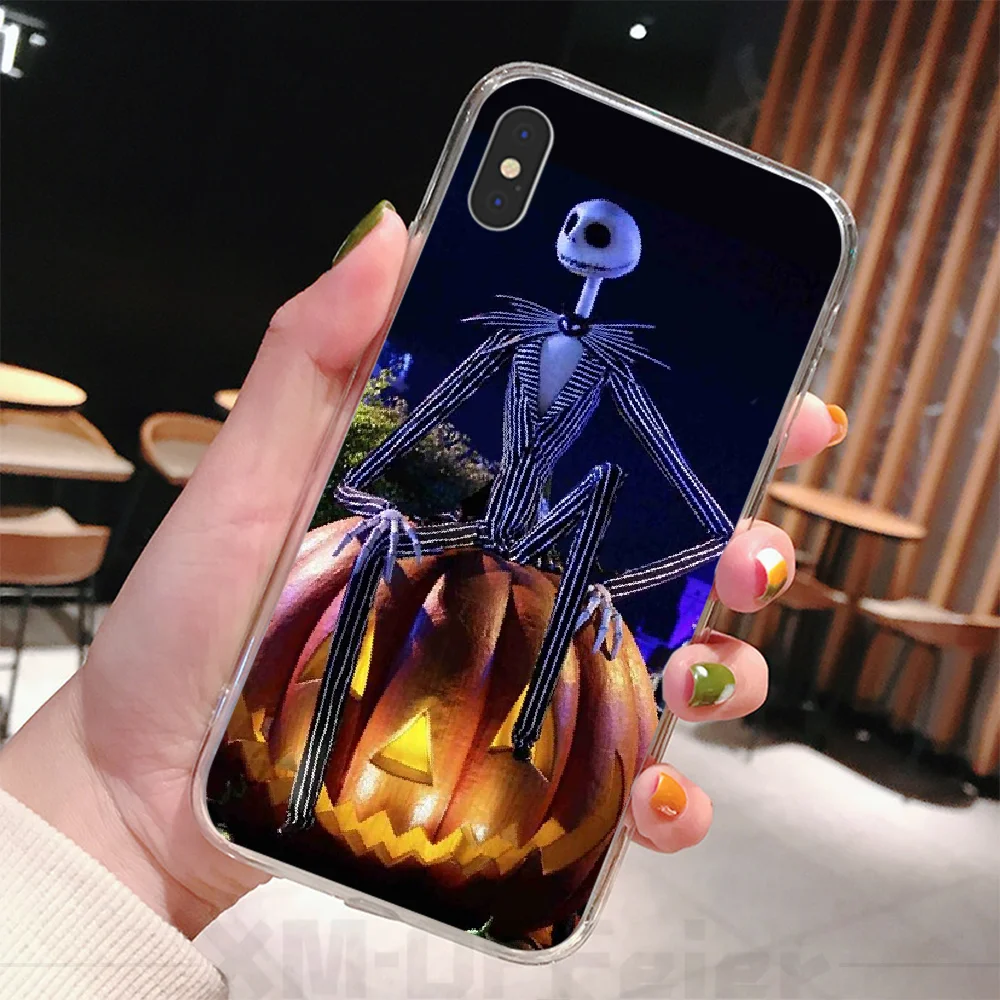 Чехол для телефона с рождественским рисунком Jack Skellington iphone 6 6s plus 7 8 X XS XR MAX 11 pro Pro Max